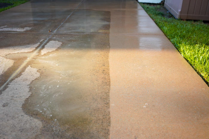 Pressure Washing results